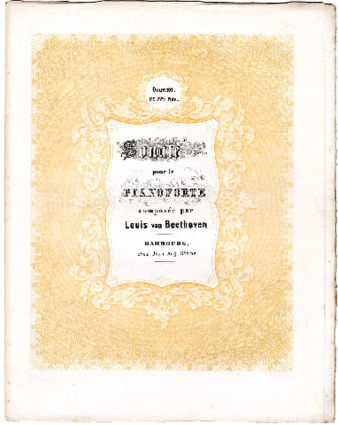 Sonate pour le pianoforte : oeuv. 101 ... composée par Louis van Beethoven thumbnail