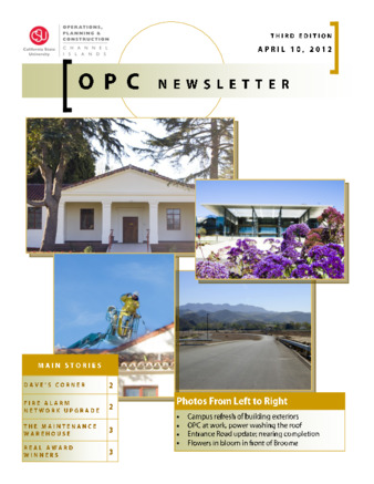 OPC Newsletter, April 2012 thumbnail