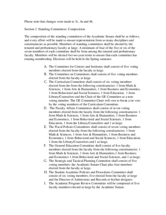 SP 05 Senate By-Laws Changes - Standing Committes: Composition thumbnail