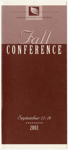 Fall Conference, 2003 thumbnail