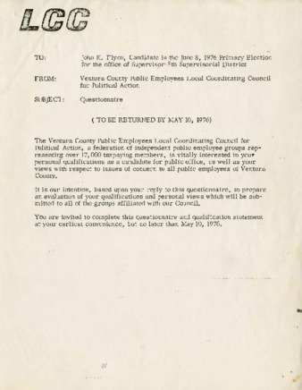 LCC (Local Coordinating Council) Questionnaire thumbnail