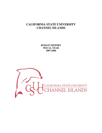 Budget Report FY 2007-2008 thumbnail