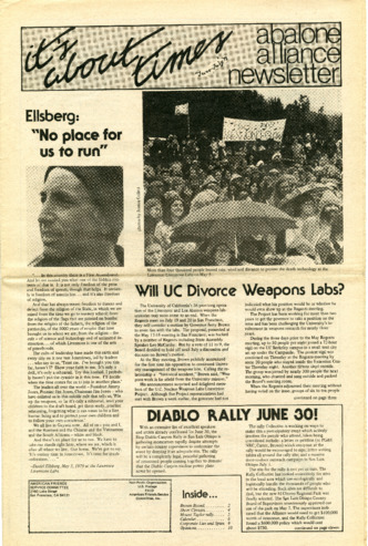 It's About Times: Abalone Alliance Newsletter, June-July 1979 thumbnail