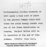 Environmental Studies students working on Project Helios. thumbnail