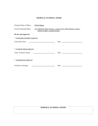 SP 07-01 Proposal to Offer a Minor - Global Studies thumbnail