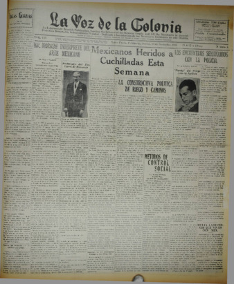 La Voz de La Colonia 13 de noviembre de 1930 thumbnail