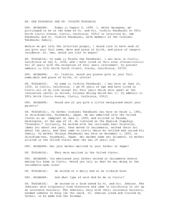 Dr. Mae Takahashi & Mr. Yoshito Takahashi thumbnail