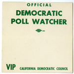 Official Democratic Poll Watcher badge thumbnail