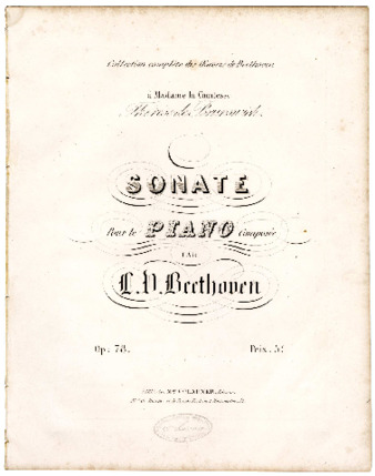 Grande pour le piano : op. 78 composée par L. v. Beethoven. thumbnail
