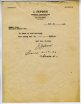 Invoice from J. Jepson, General Contractor, November 11, 1933 thumbnail