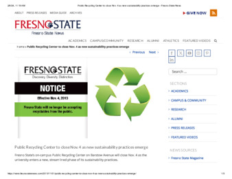 Public Recycling Center to close Nov. 4 as new sustainability practices emerge thumbnail