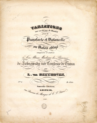 Variations on a theme by Handel, WoO 45 (Peters) thumbnail
