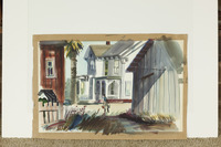 FarmHouse, And Buildings, Man Carrying Buckets, thumbnail