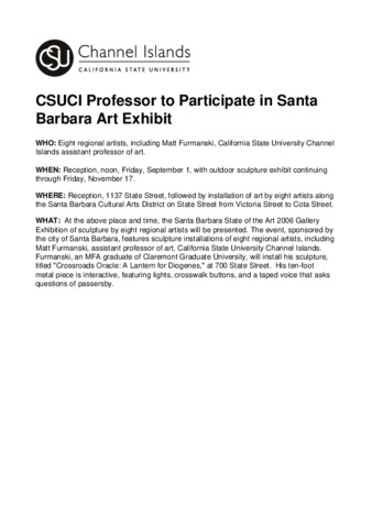 CSUCI Professor to Participate in Santa Barbara Art Exhibit thumbnail