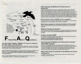 FAQ Mothers for Peace [front and back] thumbnail