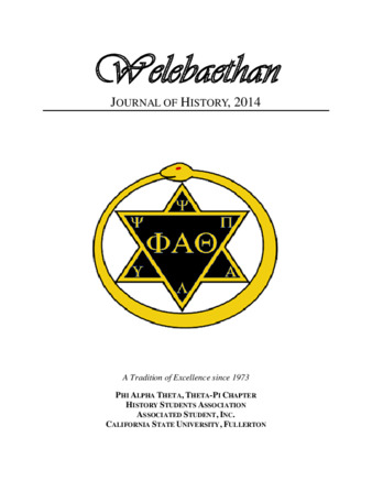 Welebaethan - Journal of History (2014) thumbnail