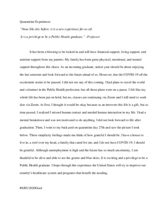 Alice Ou Narrative on Shelter in Place Experience thumbnail