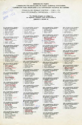 Democratic Party Candidates for Delegates to Party National Convention thumbnail