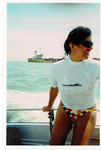 Michele Serros on a boat thumbnail