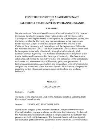 SP 03-01 Constitution of the Academic Senate (Revised) thumbnail
