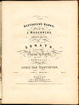 Sonata for the piano forte, : No. [1] op. 14 / composed by Louis van Beethoven thumbnail
