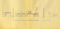 Furniture Character [detail of larger Racquet Club Cottages Interior Scheme drawing] thumbnail