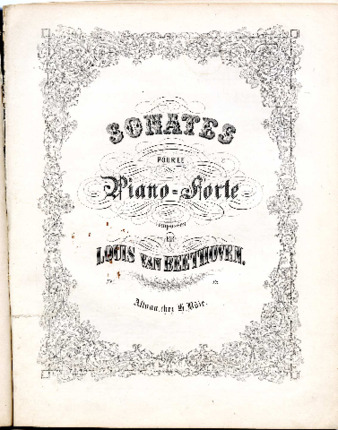 Sonates pour le Piano-forte composées par Louis van Beethoven. No. [2]. thumbnail