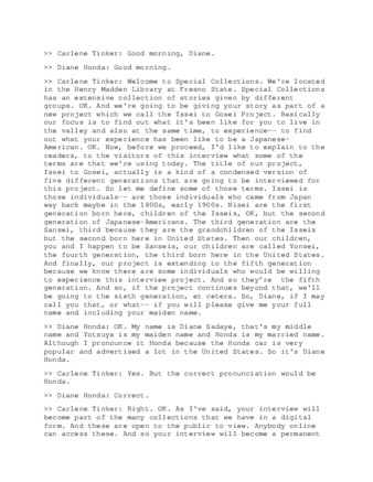 Diane Honda interview thumbnail