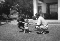 John Steinbeck with Thom and Beatrice Steinbeck. thumbnail
