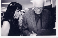 Michele Serros getting an autograph thumbnail