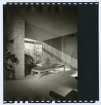 [Jorgenson residence interior, with mid-century ottoman] thumbnail