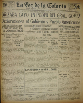 La Voz de la Colonia 3 De Noviembre 1927 thumbnail