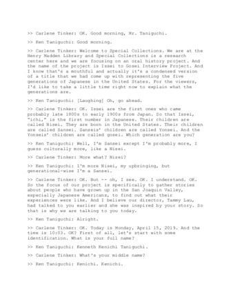 Ken Taniguchi interview thumbnail