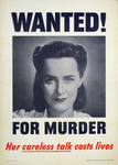 Wanted! : for murder : her careless talk costs lives. thumbnail