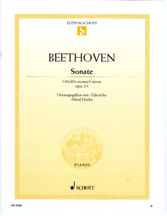 Piano sonata no. 1 in F minor, op. 2, no. 1, edited by Hoehn thumbnail