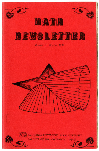 Math department newsletter, number 3, Winter 1981 thumbnail
