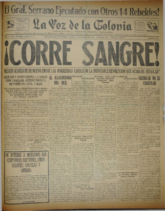 La Voz de la Colonia 6 De Octubre 1927 thumbnail
