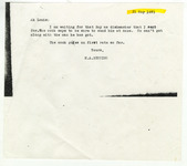 Letter from M.A. Benrimo thumbnail