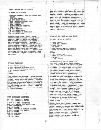 Recipes for baked chicken breast and holiday turkey stuffing thumbnail