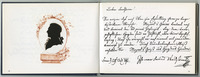 Waldstein's silhouette and entry in Beethoven's album from 1792 thumbnail