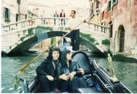 Michele and a friend on a gondola thumbnail