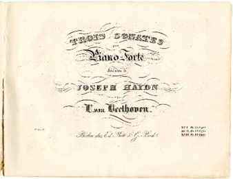 Trois sonates pour piano-forte dediées à Joseph Haydn par L. van Beethoven. ; oeuv. 2 ... No. III thumbnail