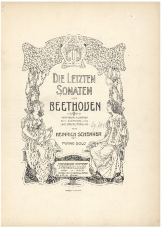 Last Sonatas by Beethoven (Schenker) [Newman 75] thumbnail