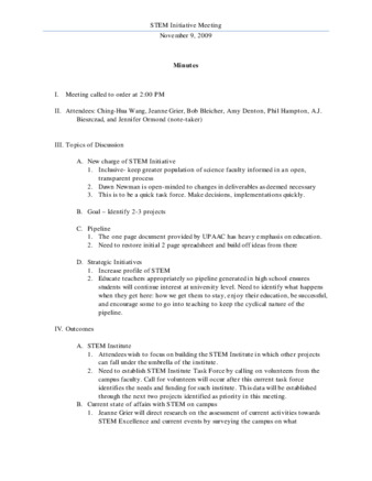2009_11_09 STEM Initiative Meeting Minutes thumbnail