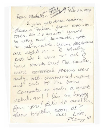 Fan letter to Michele Serros thumbnail