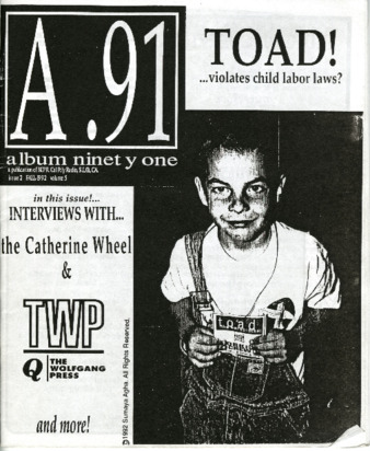 A .91, Album Ninety One, A Publication of KCPR, Cal Poly Radio, S.L.O.,CA, Issue 2, Volume 5, Fall 1992 thumbnail