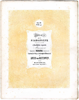 Sonate pour le pianoforte : oeuv. 111 ... composeé et dédiée à son altesse imperiale Monseigneurl'Archiduc d'Autriche, Cardinal et Prince Archeveque d'Olmütz etc. par Louis van Beethoven thumbnail