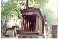 Michele Serros at Pere Lachaise Cemetery in Paris, France thumbnail