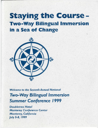 Seventh Annual National Two-Way Bilingual Immersion Summer Conference 1999 thumbnail