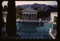 San Simeon, grounds, Neptune Pool, temple facade thumbnail